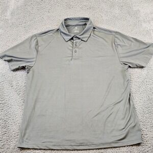 Rorie Whelan Shirt Mens Large Gray Golf Polo Performance Short Sleeve Stretch